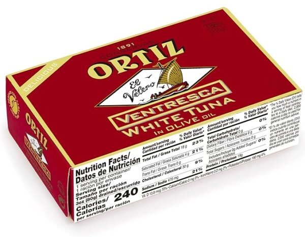 Ortiz - Ventresca de Bonito del Norte en Aceite de Oliva 3oz (80g) - Imagen 3