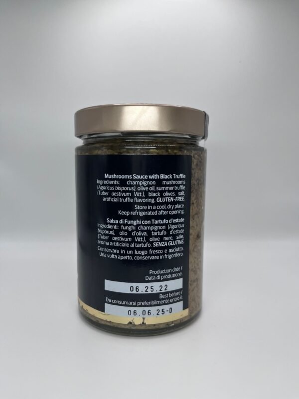 Salsa de Champiñones con Trufa Negra 17.5Oz 500g - Imagen 2