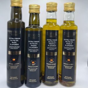 VEZABAL - Combo de Aceites Aceite de Oliva Extra Virgen Condimentados, sabor Albahaca, sabor ahumado, sabor a trufa, sabor a Ajo