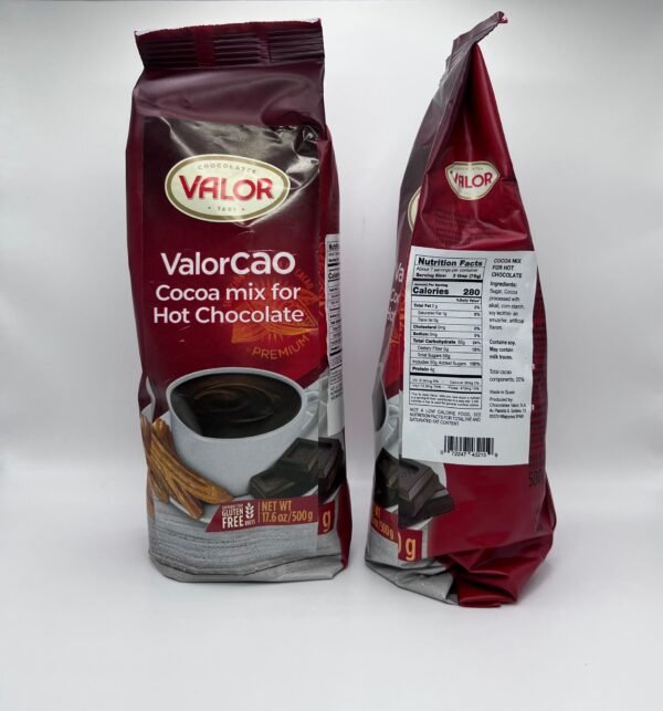 VALOR - ValorCAO Mix Cacao para Chocolante Caliente 17.6 Oz 500g