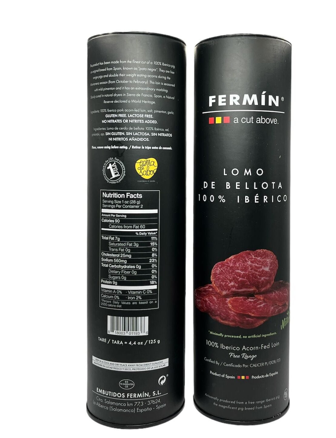 Fermin - Lomo de Bellota 100% Iberico 4.4oz 125g