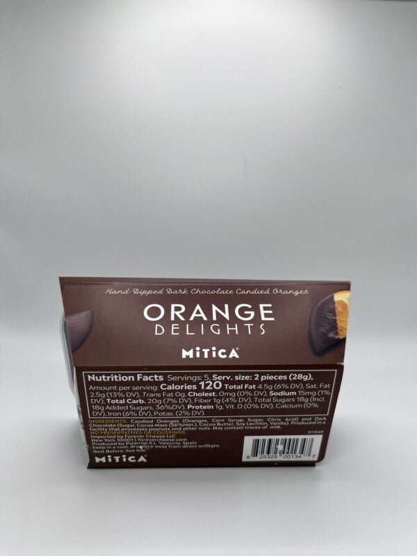 Mitica - Orange Delights - Delicias Naranjas cubiertas de Chocolate 4.94oz (140g) - Imagen 2