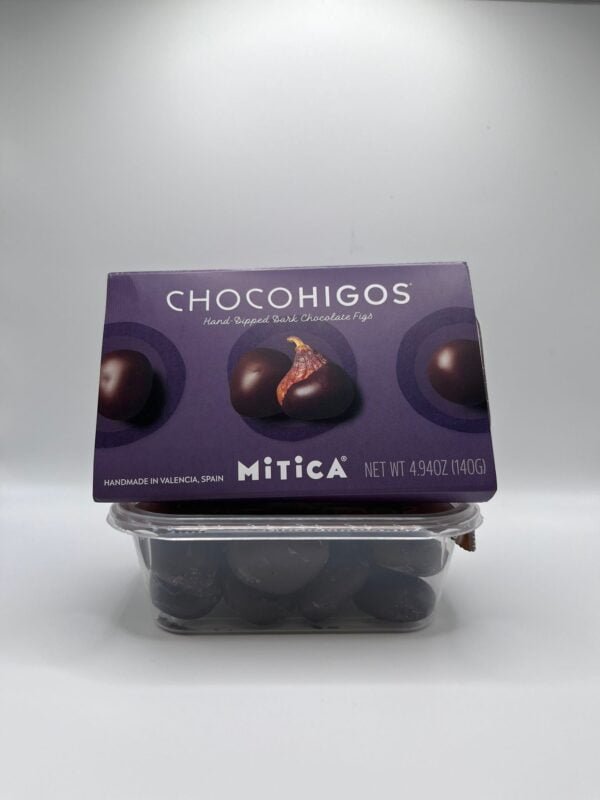 ChocoHigos - Higos de chocolate negro bañados a mano - 1 recipiente, 4.9 oz - Imagen 4