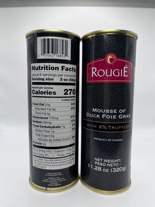 Rougié - Paté de foie gras de pato con Trufas 11.28 Oz (320g)