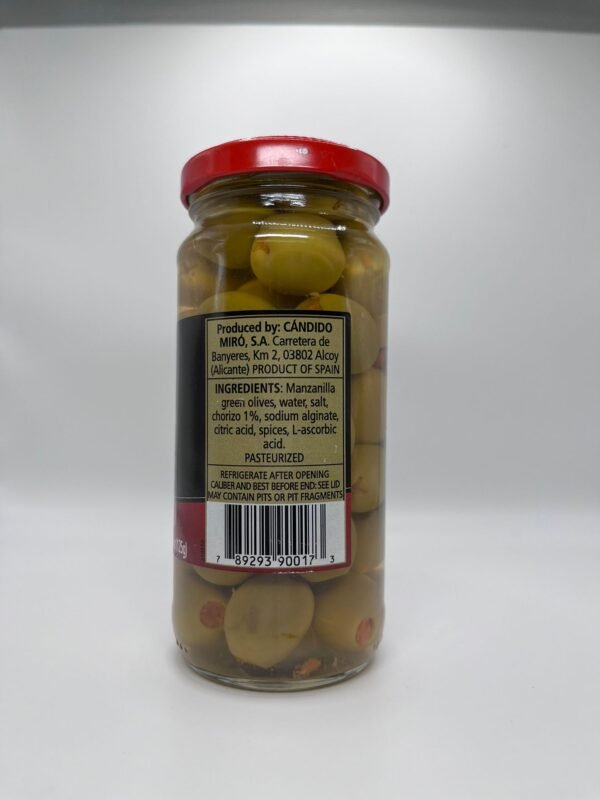 Aceitunas Serpis Rellenas de Chorizo ​​- 8.2 oz / 235 g - Imagen 4