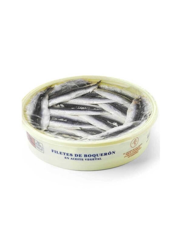 Pujado Solano - Filetes de Boquerones en Aceite de Girasol 625g - Imagen 2